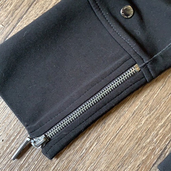 Eva Varro Black Studded Wrinkle Free Zippered Coat - Picture 6 of 6